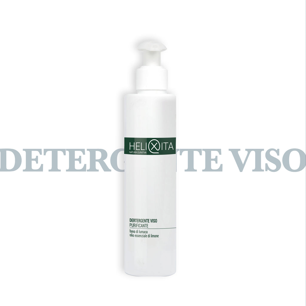 DETERGENTE VISO con Bava di Lumaca, Olio di Mandorla e Olio essenziale di Limone