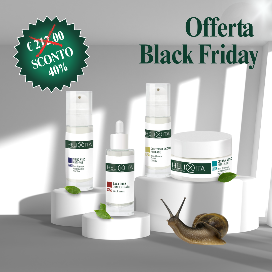 Kit Macchie Anti Age "Intensive" alla bava di lumaca concentrata Black Friday: Crema viso + Siero + Contorno occhi + Bava pura