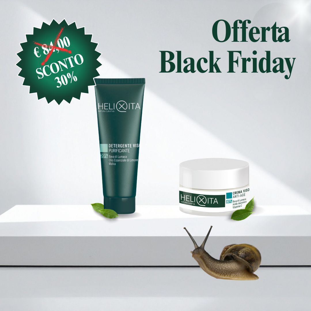 Kit "Young pelli giovani" Black Friday: Crema e Detergente viso alla bava di lumaca concentrata