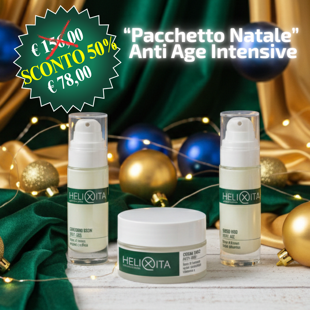 🎁 🎄 Pacchetto Natale50 Anti Age Intensive inverti l'orologio biologico della Tua pelle: Crema viso + Siero viso + Contorno occhi